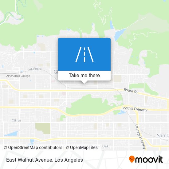 Mapa de East Walnut Avenue