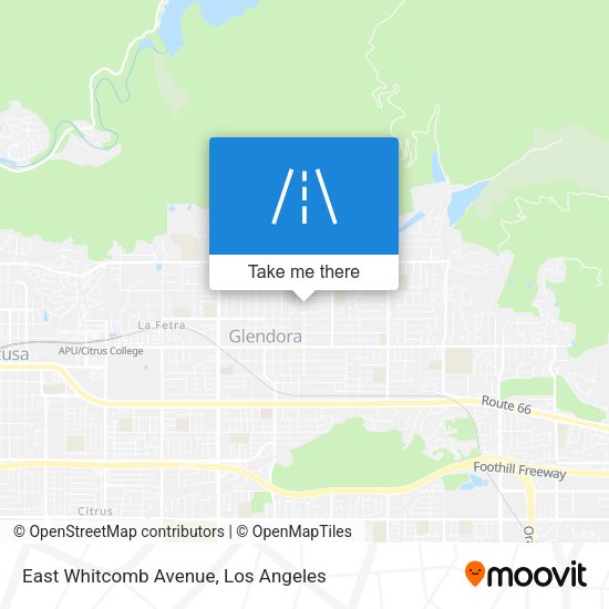 Mapa de East Whitcomb Avenue