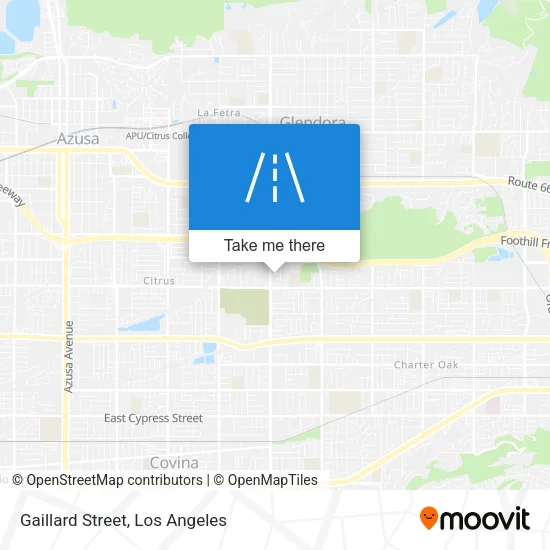 Gaillard Street map