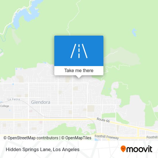 Hidden Springs Lane map