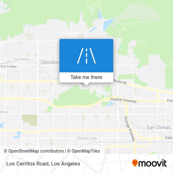 Mapa de Los Cerritos Road
