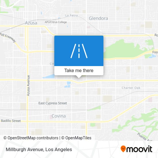 Millburgh Avenue map