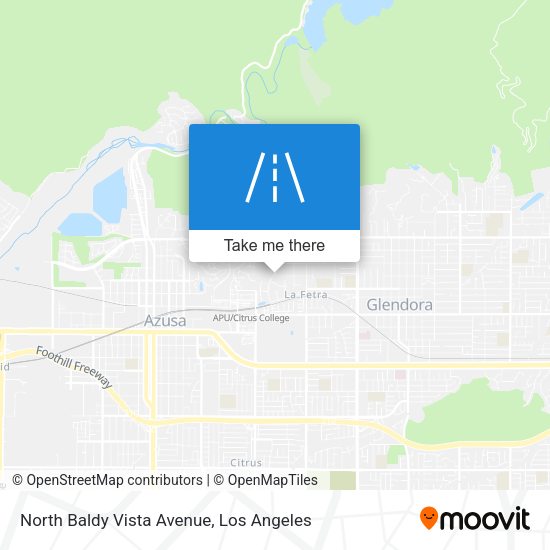 Mapa de North Baldy Vista Avenue