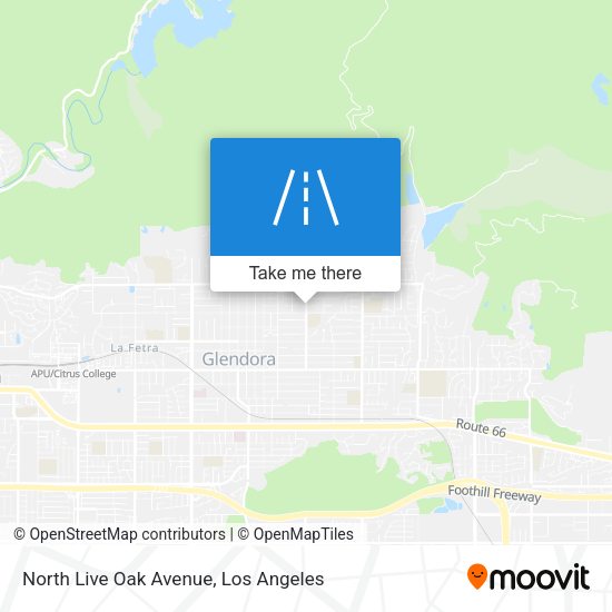 Mapa de North Live Oak Avenue
