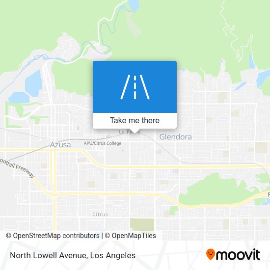 North Lowell Avenue map