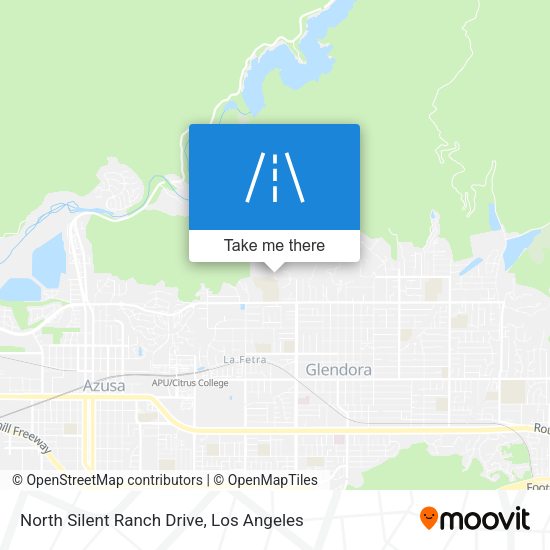 North Silent Ranch Drive map