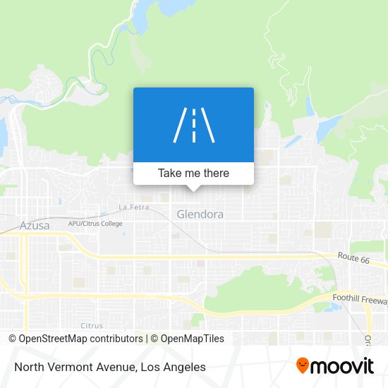 North Vermont Avenue map