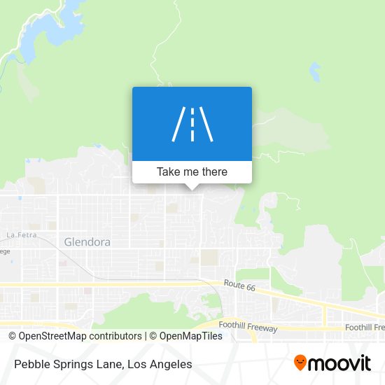 Mapa de Pebble Springs Lane