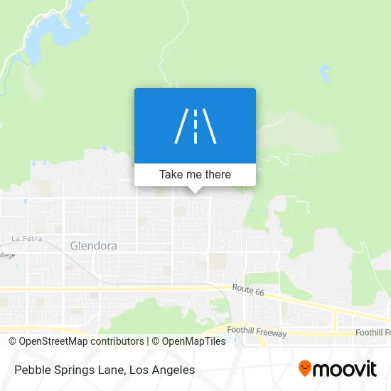 Pebble Springs Lane map