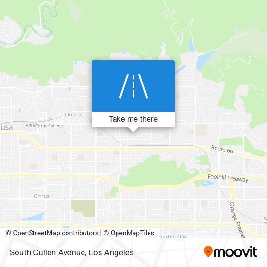 South Cullen Avenue map