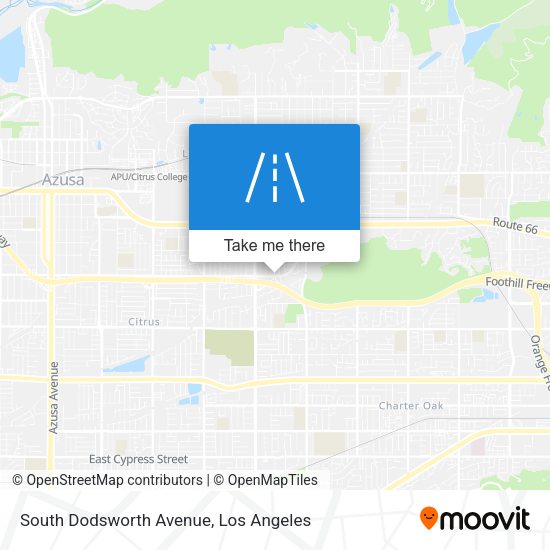 South Dodsworth Avenue map