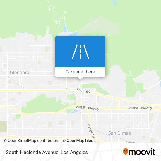 Mapa de South Hacienda Avenue