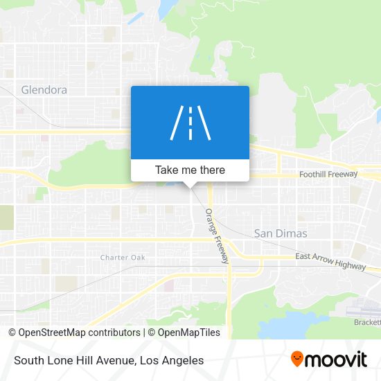 South Lone Hill Avenue map