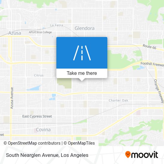 South Nearglen Avenue map