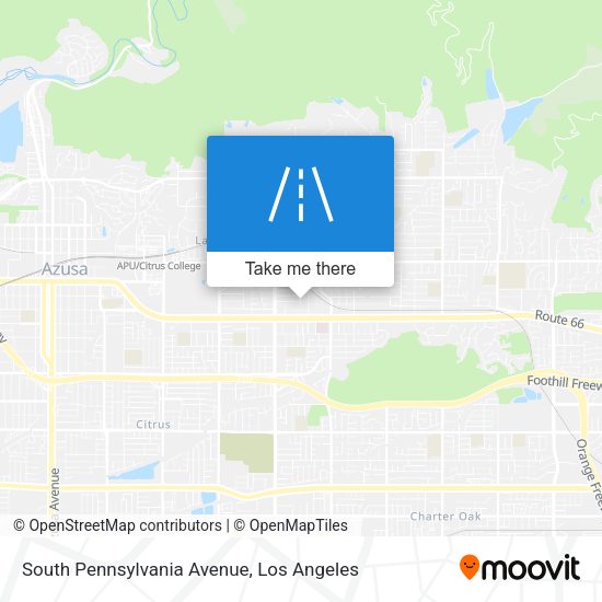 South Pennsylvania Avenue map