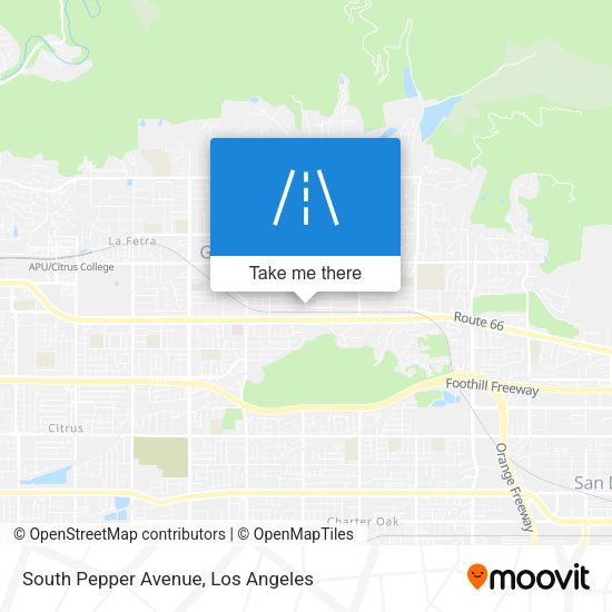 South Pepper Avenue map