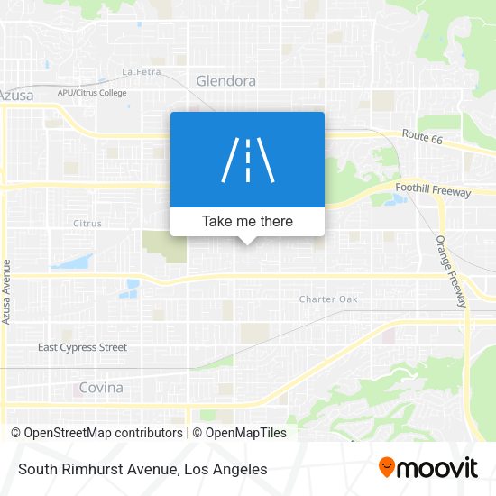 South Rimhurst Avenue map