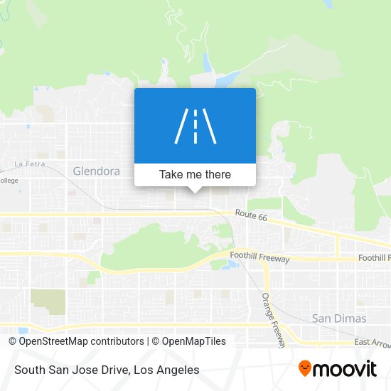 South San Jose Drive map