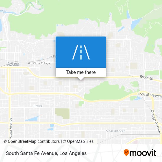 Mapa de South Santa Fe Avenue