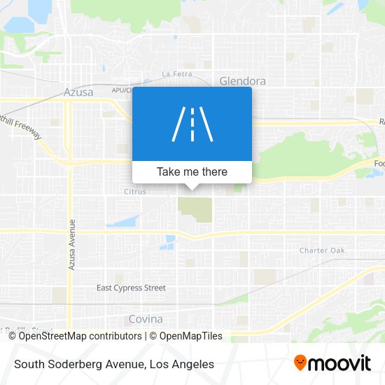 South Soderberg Avenue map