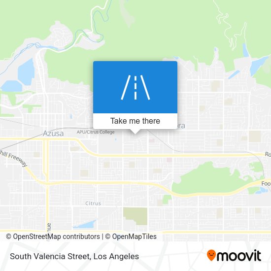 South Valencia Street map
