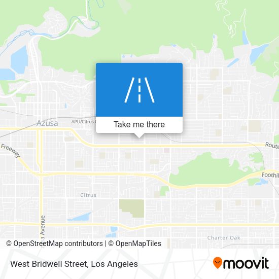 West Bridwell Street map