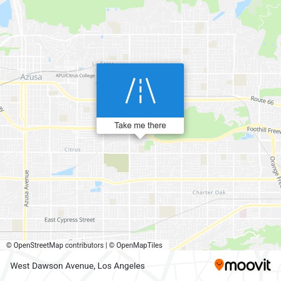 West Dawson Avenue map