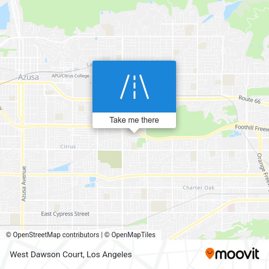 West Dawson Court map