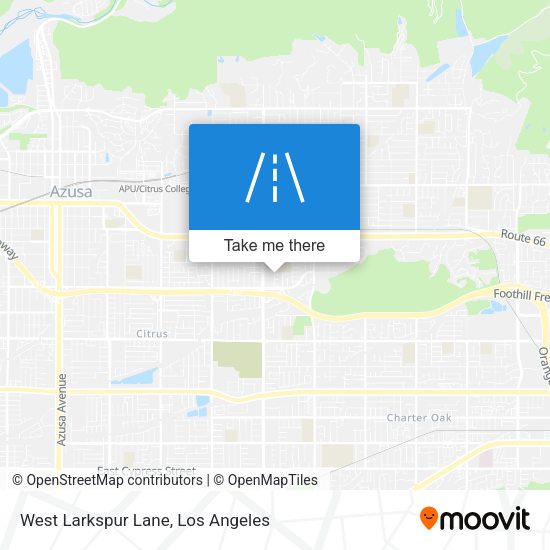 Mapa de West Larkspur Lane