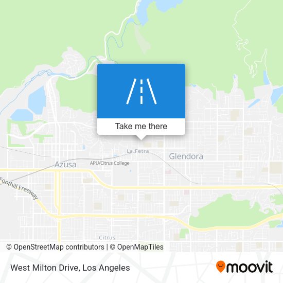 West Milton Drive map