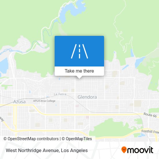 Mapa de West Northridge Avenue