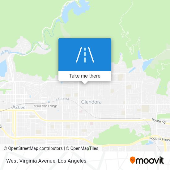 West Virginia Avenue map