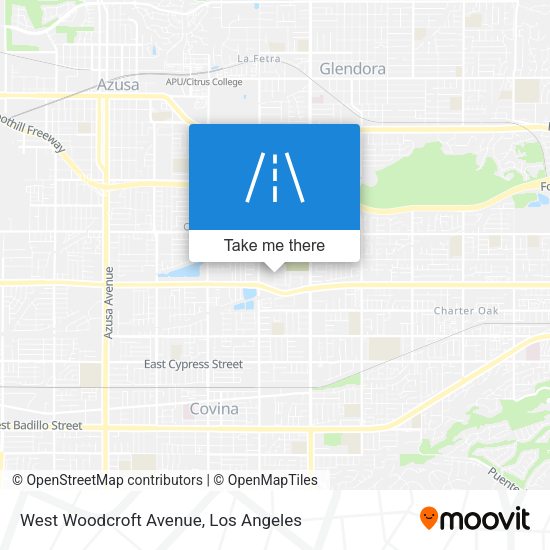 West Woodcroft Avenue map