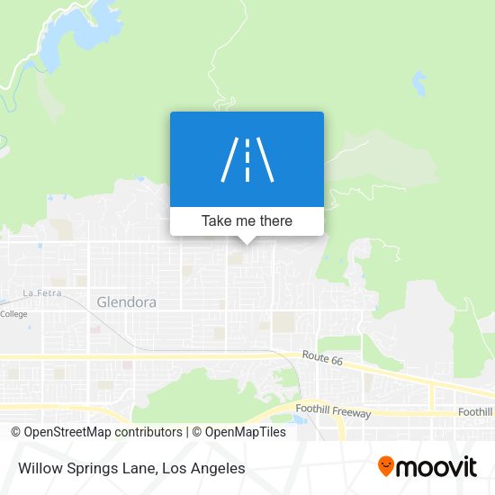 Mapa de Willow Springs Lane