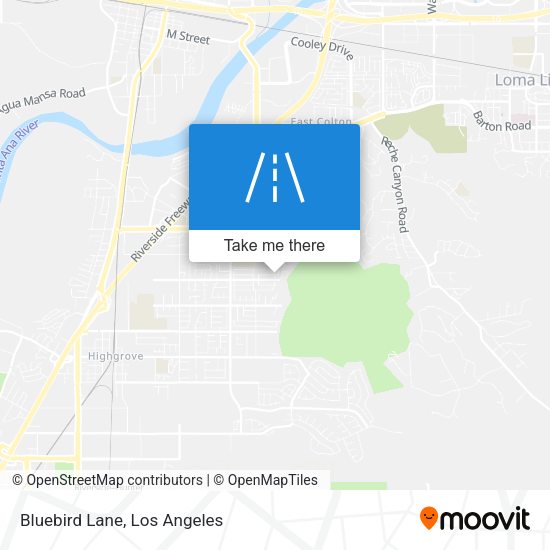Mapa de Bluebird Lane