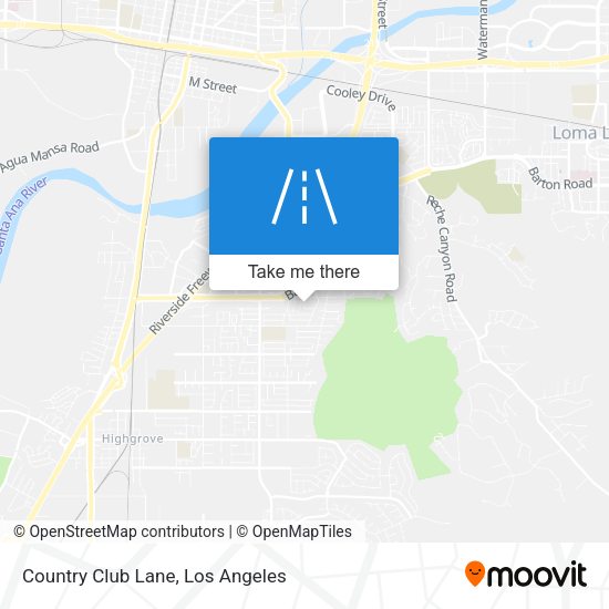 Country Club Lane map