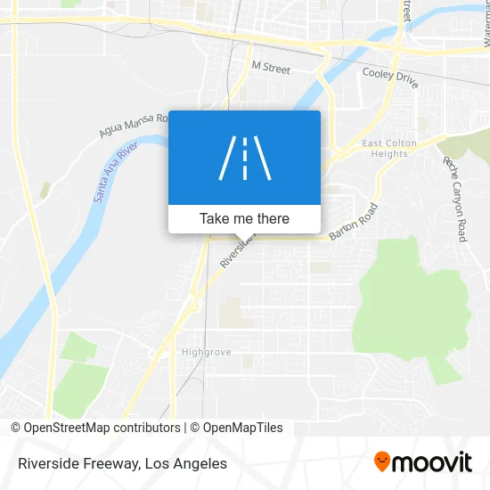 Riverside Freeway map