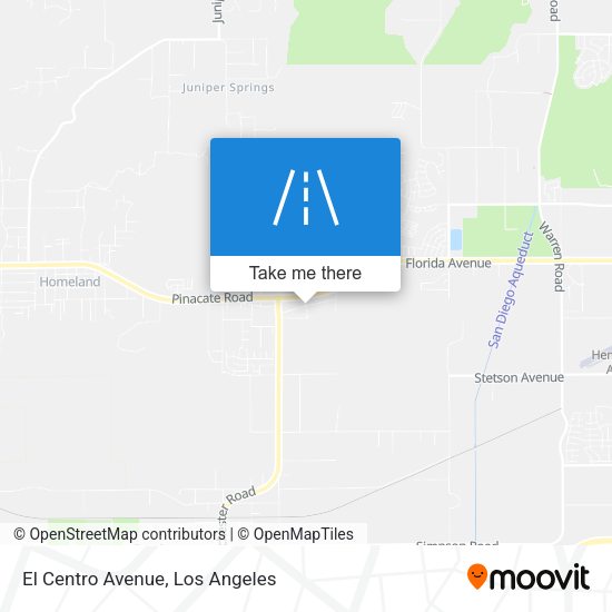 Mapa de El Centro Avenue