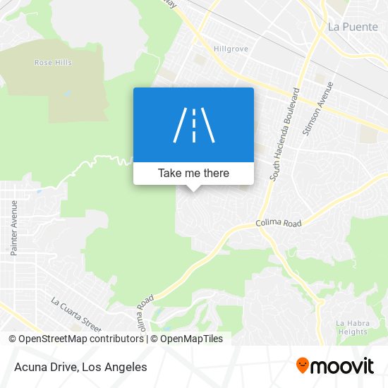 Acuna Drive map