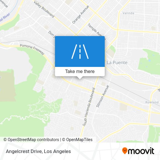 Angelcrest Drive map