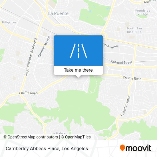 Camberley Abbess Place map