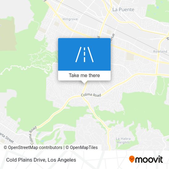 Cold Plains Drive map