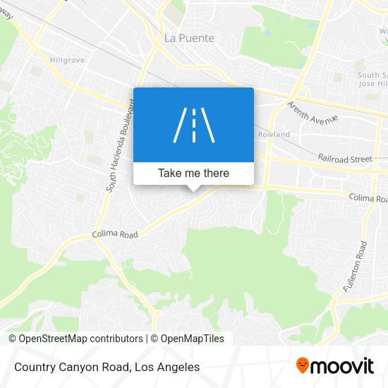 Country Canyon Road map