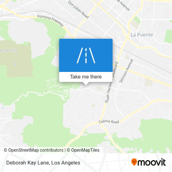 Deborah Kay Lane map