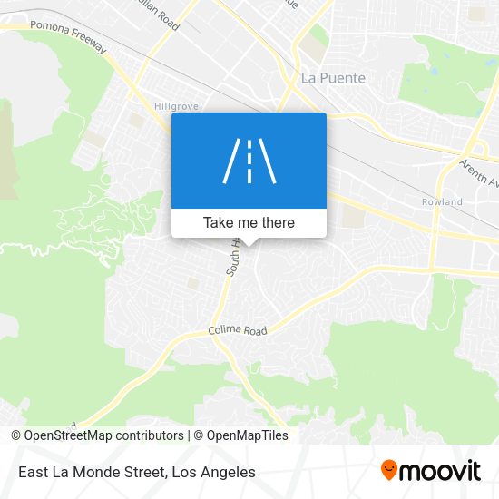 Mapa de East La Monde Street