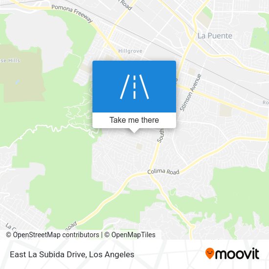 Mapa de East La Subida Drive