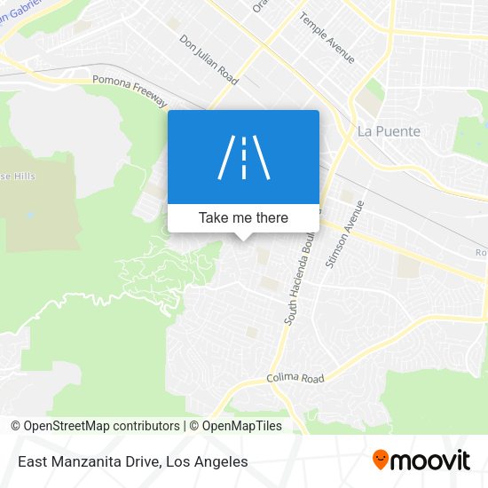 Mapa de East Manzanita Drive