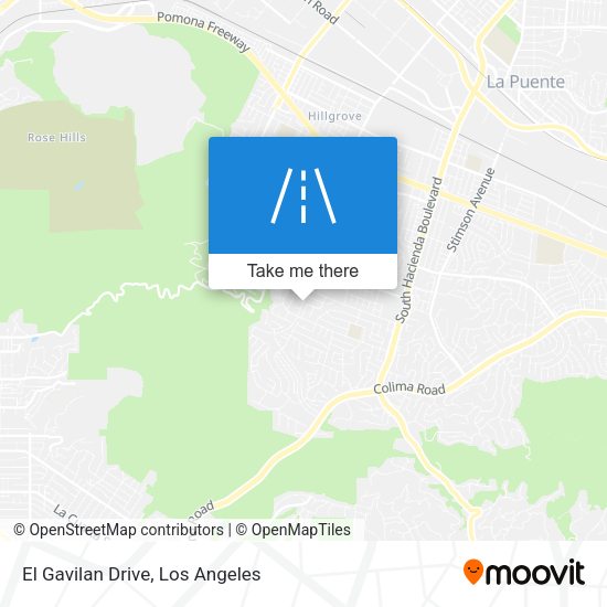 El Gavilan Drive map