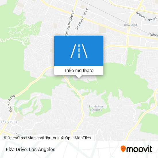 Elza Drive map