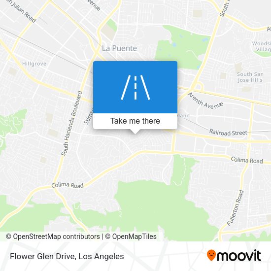 Flower Glen Drive map